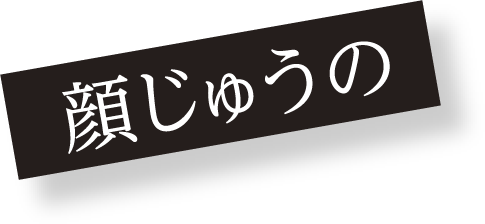 顔じゅうの